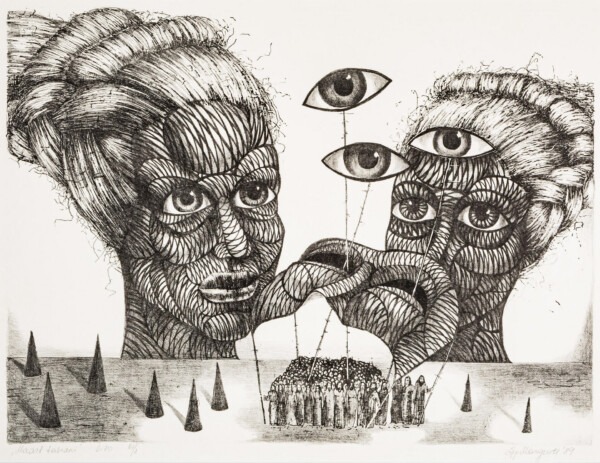 Epp Marguste “Maast taevani” 1989, 70x83
