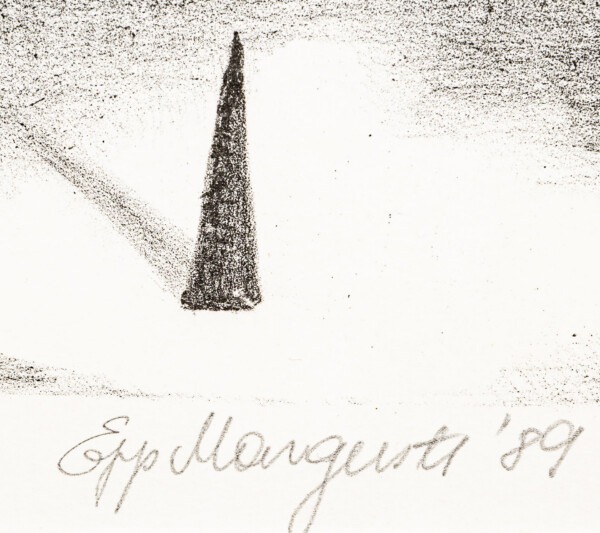Epp Marguste “Maast taevani” 1989, 70x83