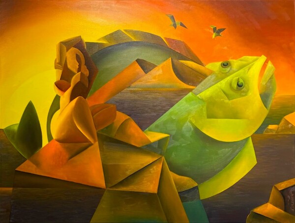 Krete Erlenhein “KÄSMU MOTIIV”, 90 x 120
