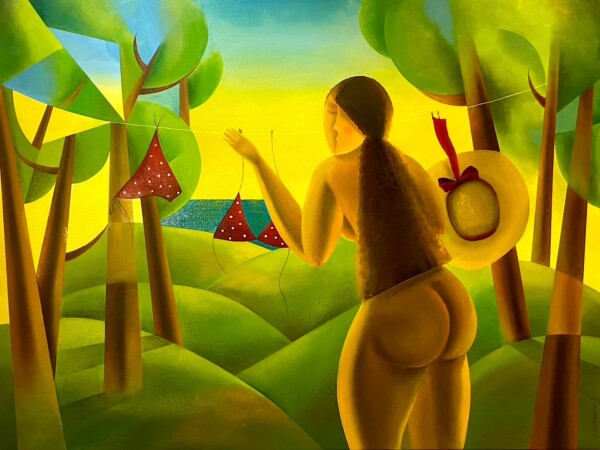 Krete Erlenhein “KUI KEEGI EI VAATA”, 90x120