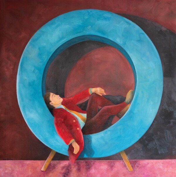 Anna Kõuhkna “O” 2025, 100x100