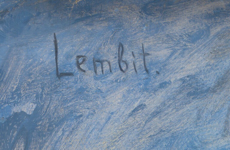 Lembit Sarapuu “Istuv naiskodanik” 1964, 92x62