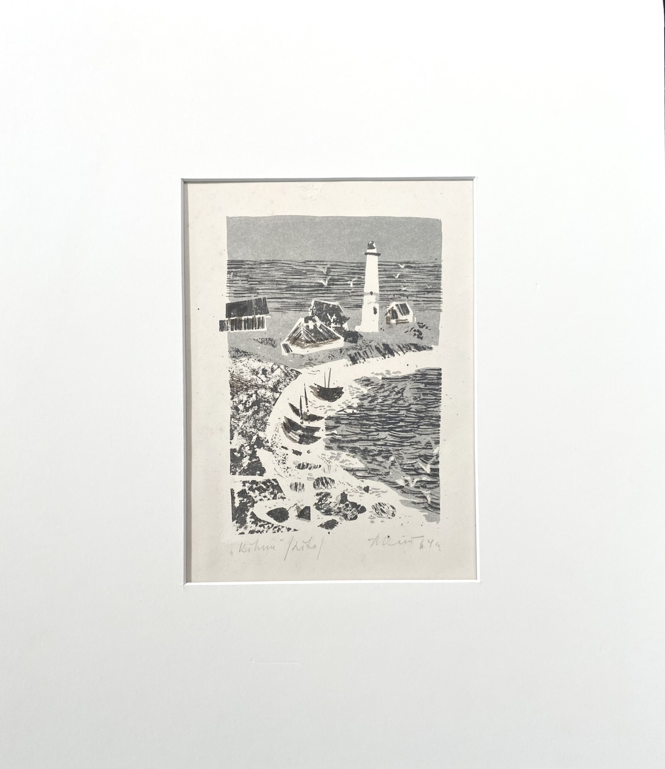 Alleks Kütt "Kihnu" 1964, 19x14 cm