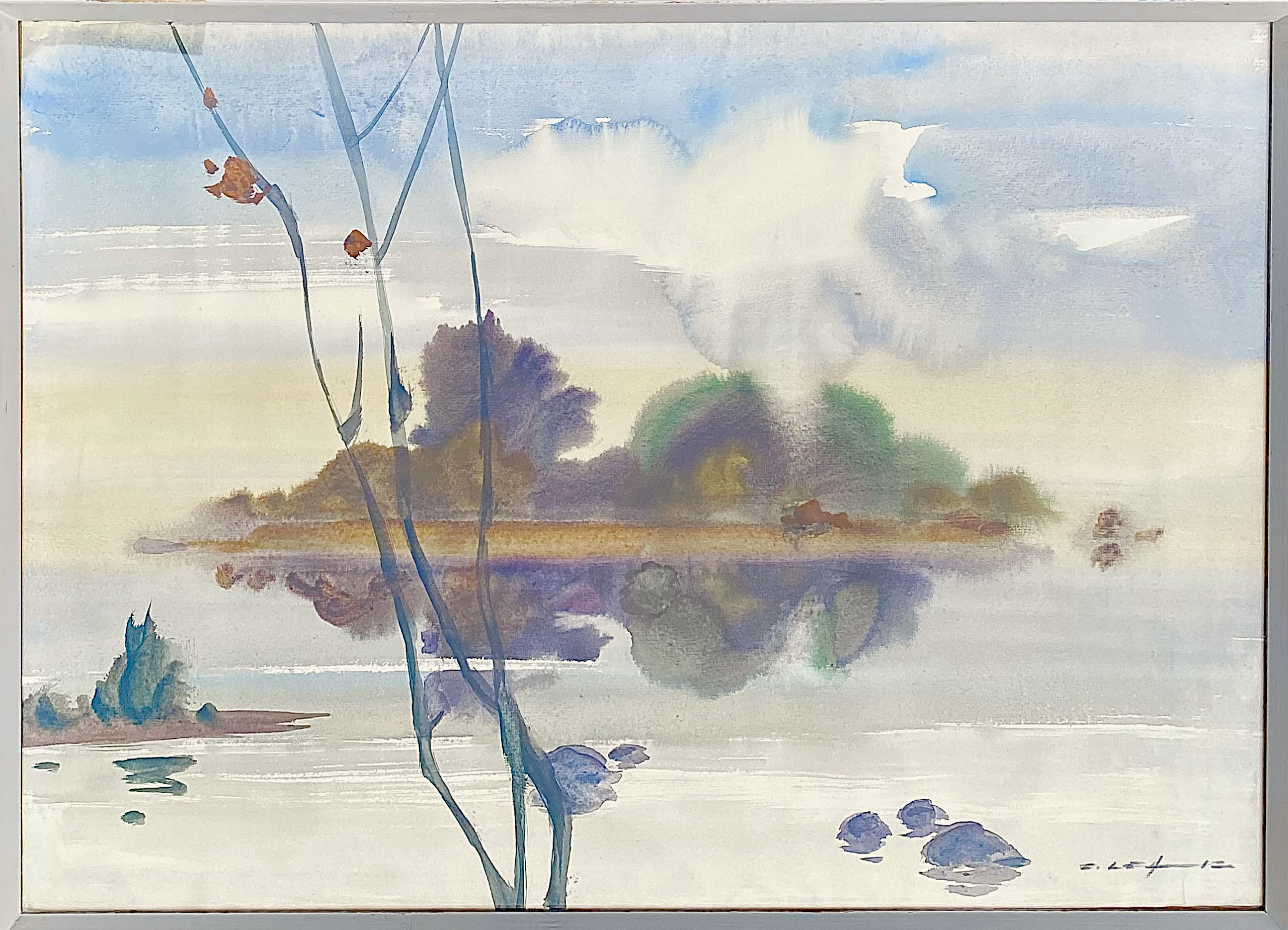 Enno Lehis “Rannamaastik” 1976, 50×70